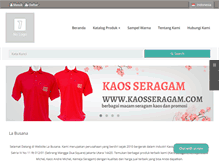 Tablet Screenshot of kaosseragam.com